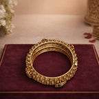 Ira Antique Beaded Bangles (Pair) – view 01
