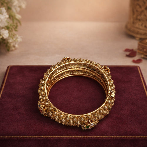 Ira Antique Beaded Bangles (Pair) – view 01