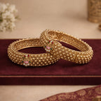 Ira Antique Beaded Bangles (Pair) – view 02