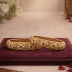Saanvi Kundan Jaali Bangles (Pair) – view 01