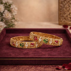 Saanvi Kundan Jaali Bangles (Pair) – view 07