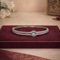 Aabha Aqua Stone Pavé Bracelet – view 01